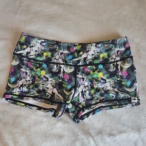 Colorful Unicorn Print Women's Shorts